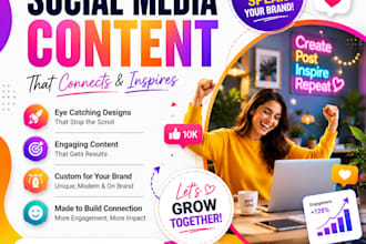 design professional posts for instagram facebook linkedin