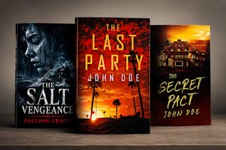 design a professional psychological thriller and mystery book cover