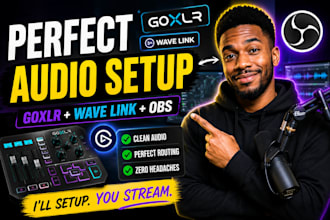 setup goxlr and elgato wave link audio routing for obs studio