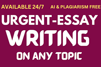 assist with urgent essay writing, as an essay expert