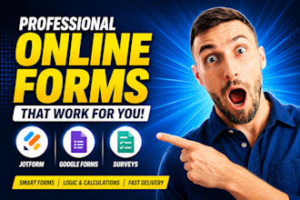 create jotform, google forms, online surveys and fill survey forms