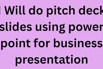 pitch deck slides using power point
