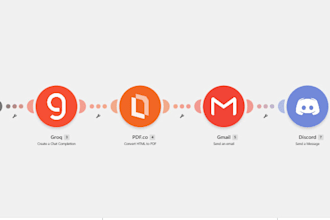 build an ai sales proposal generator using typeform groq pdf gmail and discord