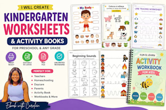 kindergarten worksheets, kids activity book kindergarten, kids worksheet for KDP