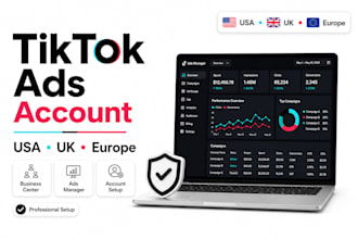 create USA UK and europe tiktok ads account for non residents