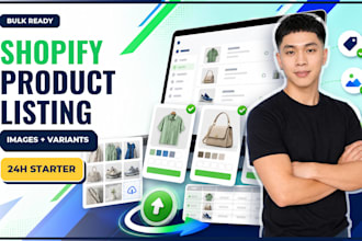 upload shopify product listings with images and variants