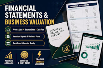 prepare accurate financial statements and business  valuation reports