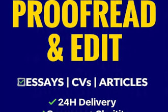proofread and edit your essay and articles