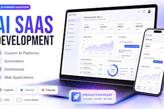develop a custom ai saas web application