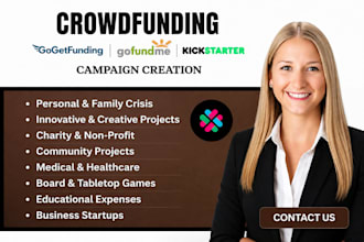 create and promote fundraising crowdfunding campaign creation gofundme promotion