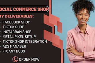 tiktok shop, facebook shop, meta ads, shopify dropshipping, instagram shop