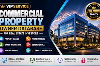 build a commercial property owner database for real estate investors