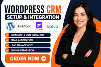 setup and fix wordpress crm, hubspot, fluent crm, or funnelkit