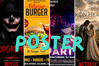 create modern and stylish poster