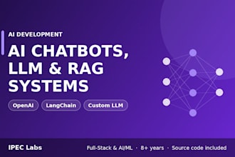 build ai chatbots, llm apps and rag systems with python