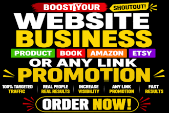 promote your website, business, product or any link on social media