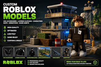 create roblox ugc accessories, layered clothing, models, maps, and animations