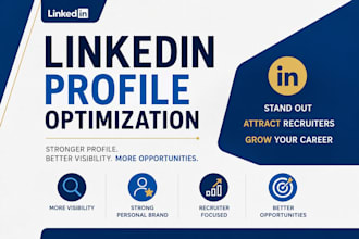 optimize, manage your linkedin profile, business linked in page for job search
