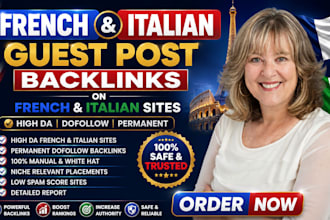 do french, italian guest post backlinks on french, italian sites