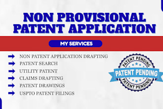 draft and file your non provisional patent application