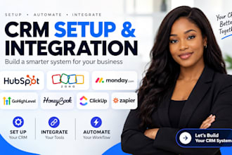 setup hubspot zoho honeybook monday crm zaiper integration clickup gohighlevel