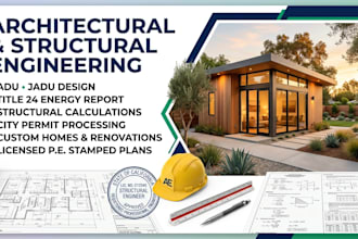 do adu, jadu, title 24 energy report, structural calculation for california