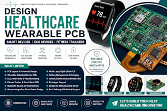 design healthcare wearable pcb, smart devices, ecg devices and fitness trackers