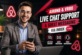 handle airbnb vrbo live chat support and guest messaging via inbox