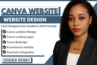 do canva website canva website design canva landing page canva to wix website