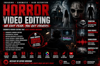 create cinematic creepy pasta horror story videos