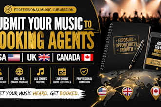submit your music to USA UK and canada music booking agents