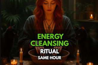 cast deep energy clearing spell negative influence removal, spiritual protection