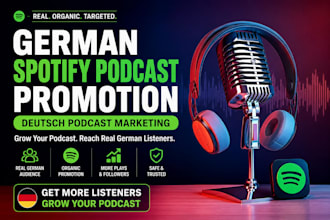 do real organic german spotify podcast promotion deutsch podcast marketing
