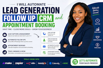 automate lead generation follow up CRM and appointment booking