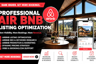 do airbnb listing, airbnb SEO, airbnb promotion and boost bookings