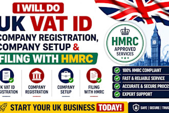 do uk vat id, company registration, company setup and filing with hmrc