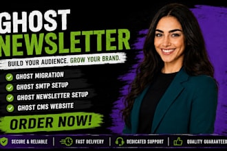 setup ghost newsletter ghost landing page seo ghost email marketing automation