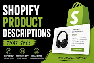 write shopify product descriptions that sell