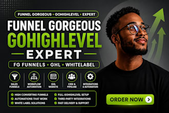 gohighlevel expert fg funnels ghl whitelabel sales funnel gorgeous automation