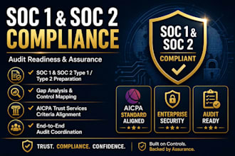 conduct soc 1 and soc 2 audit and provide CPA audit report