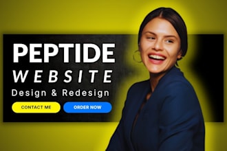 design peptide website, fda compliant peptide website, research peptide website