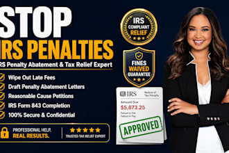 irs penalty abatement letter draft tax penalty reduction late tax filing relief