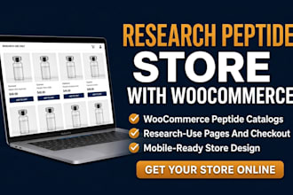 build a research peptide woocommerce store
