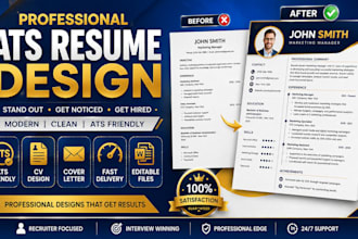 design a professional ats friendly resume CV