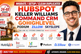 migrate hubspot keller williams command crm gohighlevel podium zillow skyslope