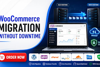 woocommerce website migration to new hosting safely with zero downtime support