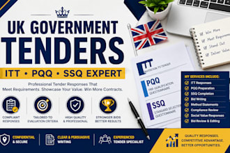 prepare UK government tender responses itt pqq ssq expert