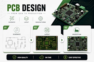 design schematic and pcb in altium, eagle, pads, kicad, proteus, diptrace