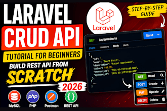 develop laravel PHP web app, backend, rest API and admin panel