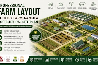 design professional farm layout and agricultural site plans